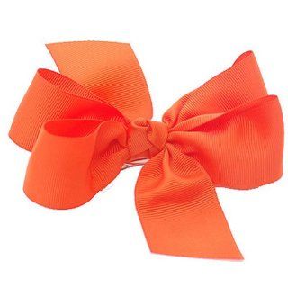 Sophias Style Girl Grosgrain Barrette Orange Hair Bow : Fashion Headbands : Beauty