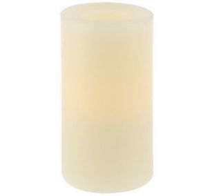 CandleImpressio 6 Flameless Vanilla Scented Pillar Candle with Timer —