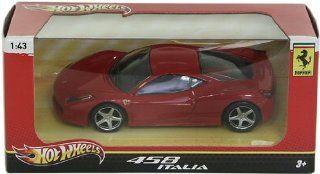 Hot Wheels Ferrari 1:43 458 Italia Die Cast Car Vehicle: Toys & Games