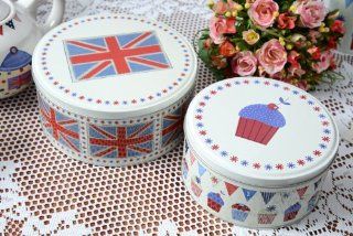 British Tea Party Cake Tins   Food Tins
