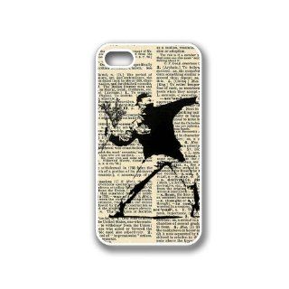 CellPowerCasesTM Banksy Flower Dictionary iPhone 4 Case White   Fits iPhone 4 & iPhone 4S: Cell Phones & Accessories