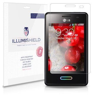 iLLumiShield   LG Optimus L3 II 2 Screen Protector Japanese Ultra Clear HD Film with Anti Bubble and Anti Fingerprint   High Quality (Invisible) LCD Shield   Lifetime Replacement Warranty   [3 Pack] OEM / Retail Packaging (Model(s): E430): Cell Phones &