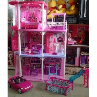 Barbie Pink 3 Story Dream Townhouse: Toys & Games