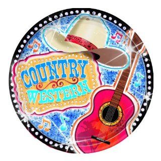 Country Western Dessert Plates 8ct: Toys & Games