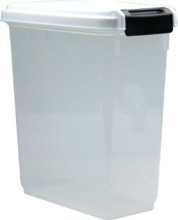 IRIS Airtight Pet Food Storage Container, 11 Quart, White: Kitchen & Dining