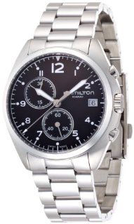 Hamilton Khaki Pilot Pioneer Chronograph Black Dial Mens Watch H76512133: Hamilton: Watches
