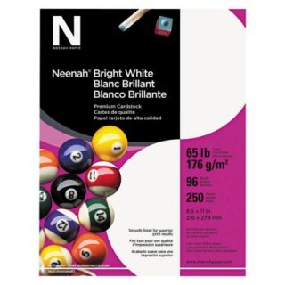 Neenah Paper Bright White Card Stock, 65 lbs   