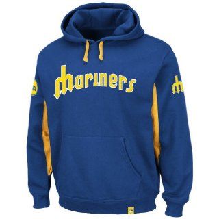 Seattle Mariners Majestic MLB "Timeless" Cooperstown Hooded Sweatshirt : Sports & Outdoors