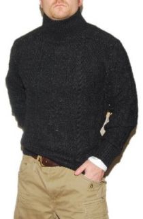 Polo Ralph Lauren Double RRL Mens Hand Knit Turtle Mock Neck Sweater Grey at  Mens Clothing store