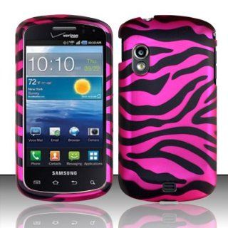 Samsung Stratosphere i405 Case (Verizon) Exquisite PinknBlack Zebra Hard Cover Protector with Free Car Charger + Gift Box By Tech Accessories: Cell Phones & Accessories