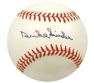Duke Snider Autographed Baseball —