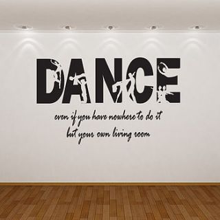 'dance even if you…' quote sticker by almo wall art