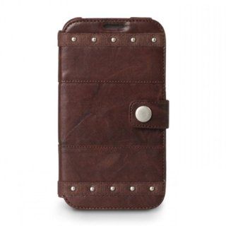 Zenus Galaxy Note 2 / N7100 Leather Case Prestige Bohemian M Diary   Handmade Genuine Leather Wallet   Luxury Packaging   Tan Brown: Cell Phones & Accessories