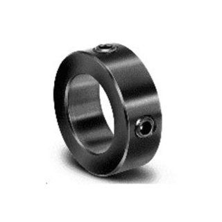Climax Metal C 037 2H Set Screw Collar, With 2 Holes at 90 Degrees, Black Oxide Plating, 3/8" Bore Size, 3/4" OD, With 1/4 20 x 3/16 Set Screw: Setscrew Shaft Collars: Industrial & Scientific