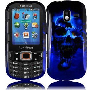 For Samsung Intensity 3 III U485 Hard Design Cover Case Blue Skull: Cell Phones & Accessories