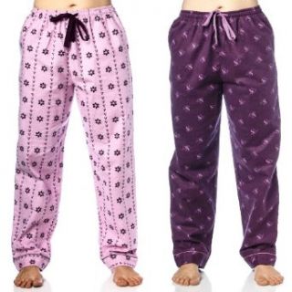 Noble Mount Women's Cotton Flannel Lounge Pants (2 Pack) at  Womens Clothing store