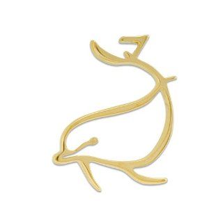 Wyland Dolphin Pendant in 14K Yellow Gold   Medium: Jewelry