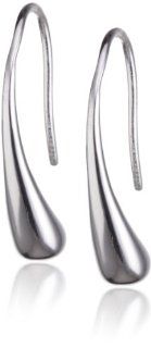 VINANI brand Germany 925 Sterling Silver dangle French hook Earrings Drop Shape medium shiny OTD: Jewelry