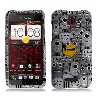 Hard Case Peek a Boo Monster for HTC Droid DNA 6435 Unique Fun Cool Trendy Retro Indi Vintage (Verizon) by ThePhoneCovers Cell Phones & Accessories