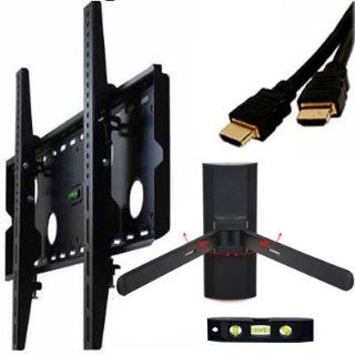VideoSecu Tilt TV Wall Mount for Most 32" 63" Plasma LCD LED TV Flat Panel Display with DVD DVR VCR Wall Mount and bonus 7 ft HDMI Cable MP501BK WAD: Electronics