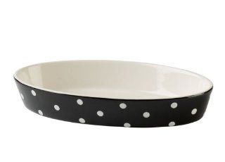 Spode Baking Days Black Oval Bake and Serve Dish: Platters: Kitchen & Dining