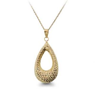 diamond cut dangle pendant in 14k gold orig $ 349 00 now $ 296 65 take