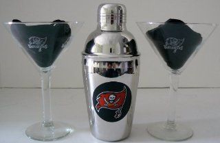 NFL Officially Licensed Tampa Bay Buccaneers Martini Gift Set Kitchen & Dining