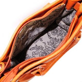 Nicole Lee Gitana Vintage Illustration Art Coffee Print Pad Lock Handbag Hollywood Celebrity Adjustable strap Shoulder Satchel Handbag in Wine Burgundy Leopard: Shoes