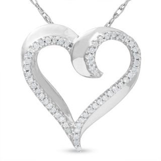 diamond heart pendant in sterling silver orig $ 219 00 174 99