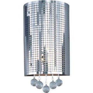 ET2 E24383 91PC 2 Light Wall Sconce from the Illusion Collection   Bulbs Included, Polished Chrome    