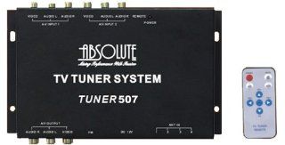 Absolute TUNER507 4 Channel TV / CATV ANALOG Tuner with Remote Cotnrol and built In FM Tuner : Vehicle Tv Tuners : Car Electronics