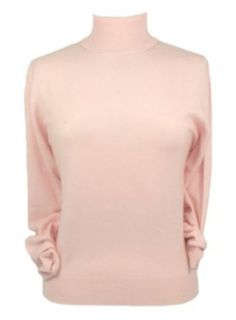 Ladies Cashmere Polo Neck Sweater at  Womens Clothing store