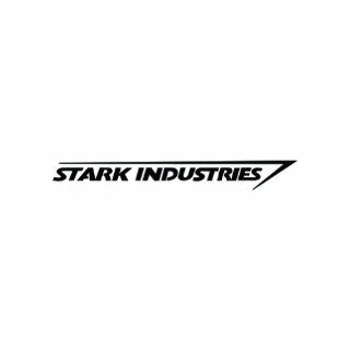 (2x) 7" Stark Industries Ironman Logo Sticker Vinyl Decals: Automotive