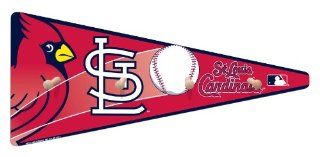 MLB St. Louis Cardinals 24 Inch Team Pennant Coat Rack with Full Color Team Logo : Sports Related Pennants : Sports & Outdoors
