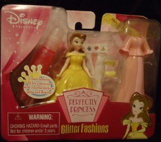 Disney Princess Perfectly Princess Belle Glitter Fashions: Toys & Games