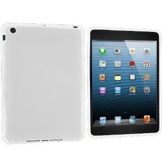Importer520 Premium Silicone Rubber Gel Soft Skin Case Cover for Apple iPad Mini (White) Cell Phones & Accessories
