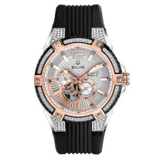 accent watch with silver dial model 98a129 orig $ 499 00 374 25