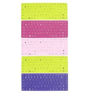 5 Pcs Assorted Color Silicone Keyboard Skin Film Cover for Asus 14" Laptop: Computers & Accessories