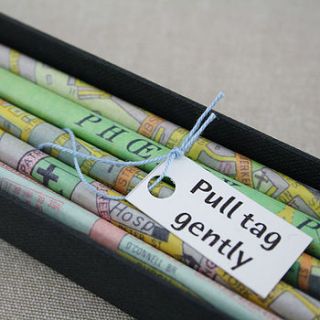 personalised map of ireland pencils by six0six design
