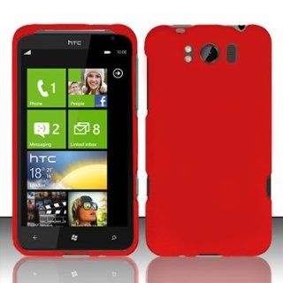 HTC Titan X310e Case Chil Red Hard Cover Protector (AT&T) with Free Car Charger + Gift Box By Tech Accessories: Cell Phones & Accessories