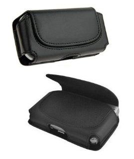 Fosmon Premium Black Horizontal Leather Pouch Case for Samsung Epic 4G Sprint + Neckstrap and Metal Stylus: Cell Phones & Accessories