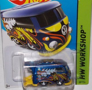 2014 Hot Wheels Blue Volkswagen Kool Kombi 201/250 HW WORKSHOP HW Garage: Toys & Games
