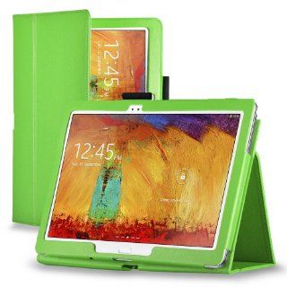 Century Accessory Folio Folding PU Leather Stand Case Cover For Samsung Galaxy Note 10.1 2014 Edition Green: Computers & Accessories