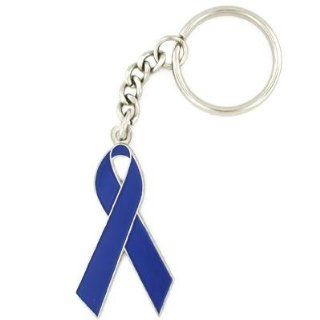 Awareness   Blue Ribbon Keychain: Jewelry