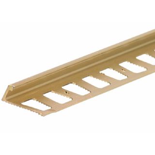 M D Building Products 96 in L x 1 in W Bright Dipped Brass Carpet Edging Trim