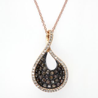 EFFY™ Final Call 1/2 CT. T.W. Champagne and White Diamond Pendant in