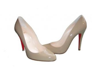 Christian Louboutin Decollete Shoes Nude Pumps Patent Leather Heels  OnlyModa, 40.5: Shoes