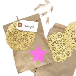 paper doilies by peach blossom