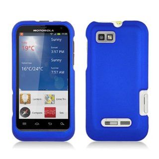 Aimo Wireless MOTXT556PCLP002 Rubber Essentials Slim and Durable Rubberized Case for Motorola Defy XT   Retail Packaging   Blue: Cell Phones & Accessories