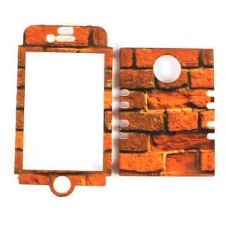 Cell Armor IPHONE4G RSNAP TE552 Snap On Case for iPhone 4/4S   Retail Packaging   Red Bricks: Cell Phones & Accessories